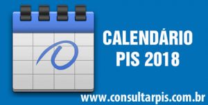Calendário PIS 2017 / 2018